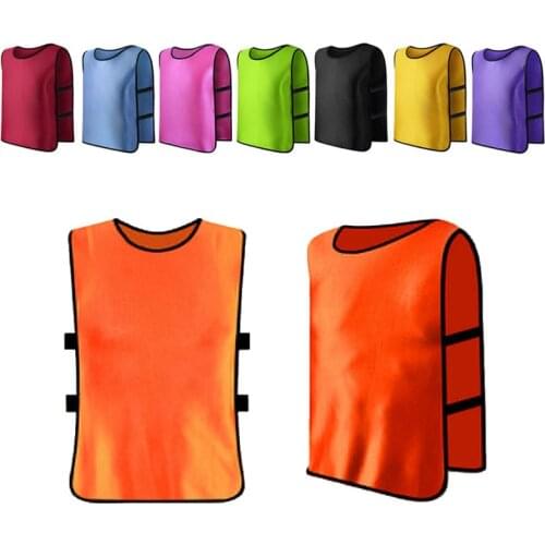 Children Kid Team Sports Football Soccer Training Pinnies Jerseys Train Bib Vest