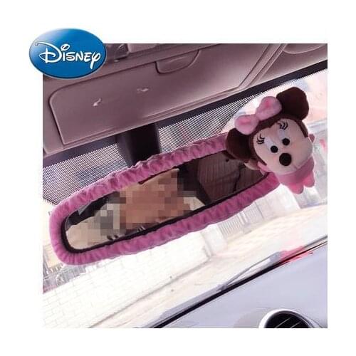 Disney Mickey Mouse New Cute Cartoon Car Rearview Mirror Cover Car Interior Decorations Simple and Stylish