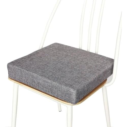 Home Cotton Linen Thicken Sponge Sofa Office Chair Seat Cushion All Season Warm Cozy Non-slip Support Dining Chair Cushions
