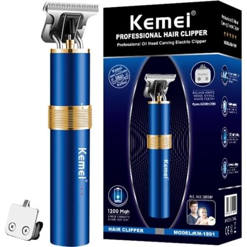 Original outlining kemei face pro hair trimmer for men electric haircut rechargeable trimer head hair cutting machine 2in1 set