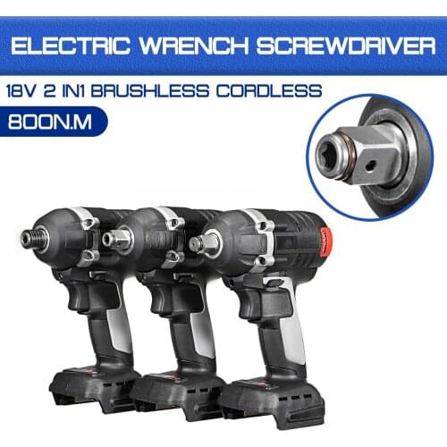 18V 800Nm Electric Wrench Brushless Impact Rechargeable 1/2 Socket Cordless Wrench Power Tool For Makita Battery DTW285Z