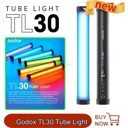Godox TL30 Tube Light Rgb Handheld Led Video Light Remote App Led Handheld Stick Light Photography Light Rgb Ice Light