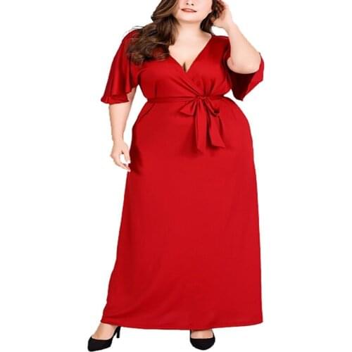 HONGRUILONG Red Summer Dresses