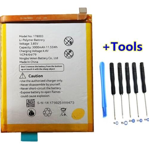 +Tools ! 100% original 3000mAh battery for VERNEE M5 battery High-quality Long standby time for vernee 178003 battery