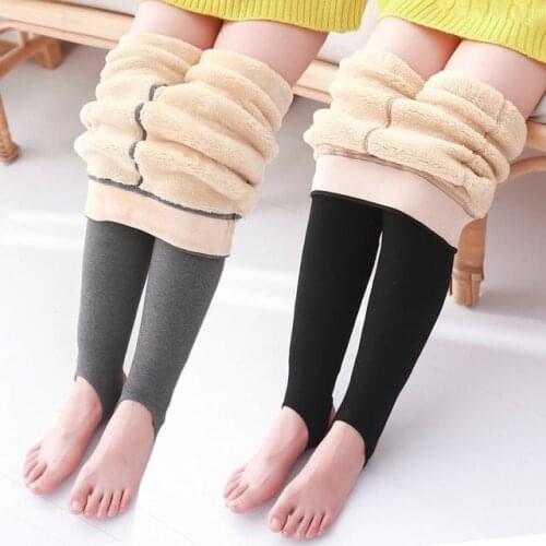 Children leggings winter plus velvet thick warm pants kids girls trousers high quality high elasticity comfortable leggings