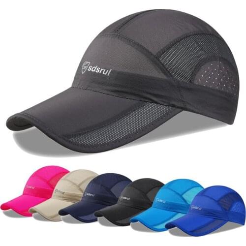 NEW Summer Outdoor Casual Quick-Dry Breathable Mesh Unisex Baseball Cap Sun Hat
