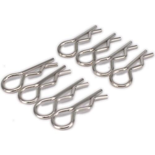 RCAWD 8pcs Body Shell Clip R Pins for 1/8 RC Car Shell HPI HSP Traxxas Axial Kyosho Redcat Himoto Remote Control Toys Spare Part