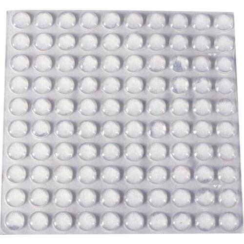 100PCS Self Adhesive Rubber Feet Clear Semicircle Bumpers Door Buffer Pad Dropshipping