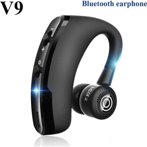 V9 wireless bluetooth headset ear-mounted wireless CSR stereo with voice control business bass earplug with microphone car phone