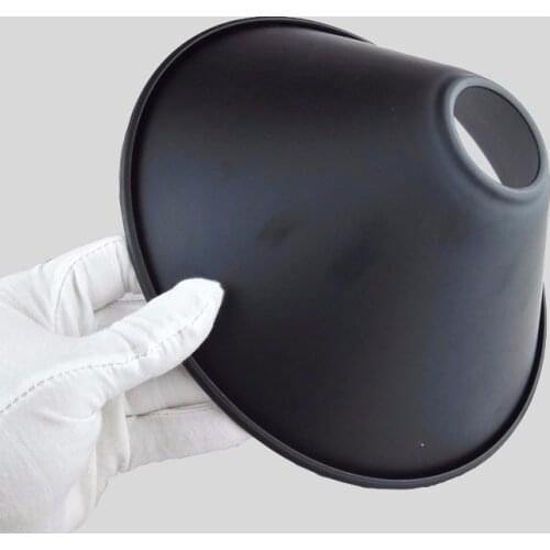 Vintage Iron Black Lamp shades chandeliers Shade D220mm*H85mm E27 Loft Iron Lampshade DIY Light Edison Lamp Shade