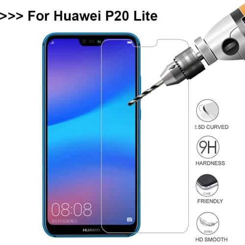 Huawei P20 Lite Glass Tempered For Huawei P20 Lite Screen Protector 5.84 inch Transparent Protective Glass for Huawei P20 Lite