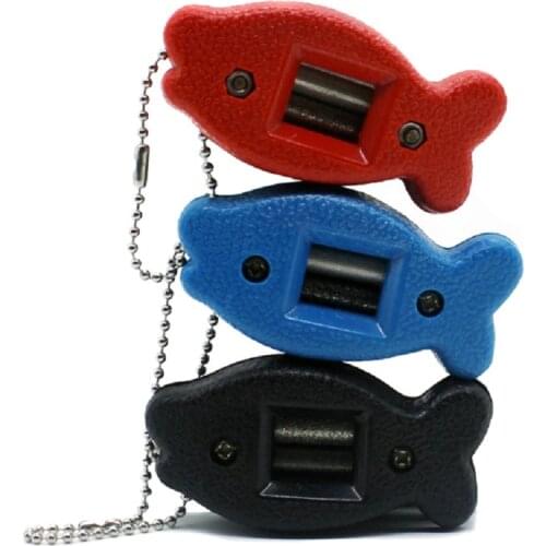 1pcs Ice Skating Blades Sharpener Diamond Hand Held Skate Sharpening Little Fish Shape Home Accessories