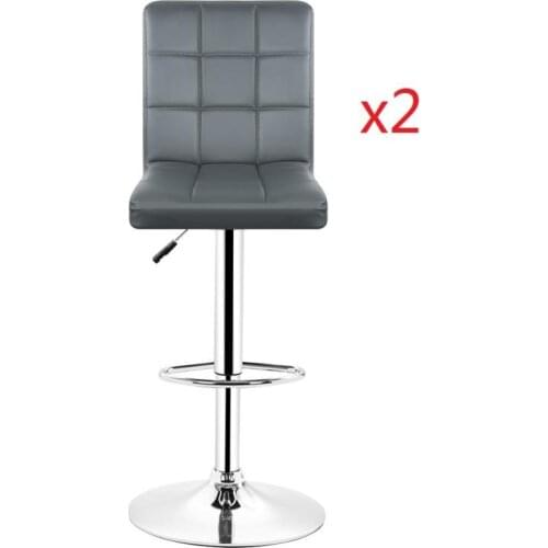 2PCS Bar Stool Pub Bar Chairs Kitchen Chair Lounge Chairs BarStools Adjustable Gas Lift Modern Living Room Home Office Chair HWC