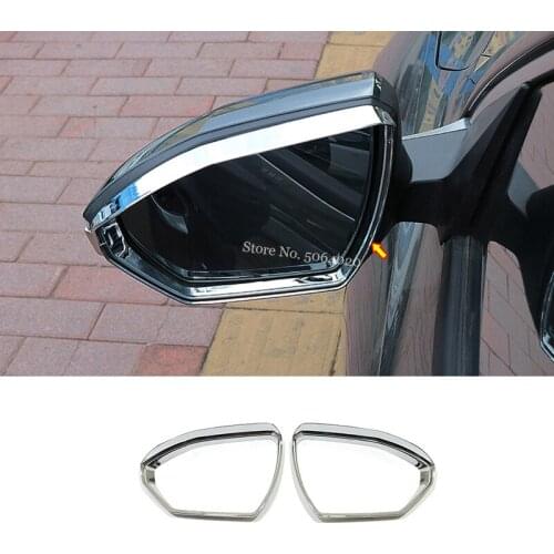 For Hyundai Tucson NX4 2021 2022 ABS Chrome Car Rearview Mirror Block Rain Eyebrow Cover Trim Sticker Accessories Styling 2PCS