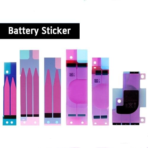 2pcs Original Battery Sticker Strips For iPhone 11 Pro Max XS Max XR X 7 Plus 8P 6s 5S SE Glue Adhesive Phone Replacement Parts