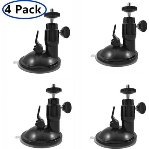 4 Pack Black Smart Security Suction Cup Wall Mount - Indoor/Outdoor Suction Cup Mount for Arlo, Arlo Pro, Arlo Pro 2,Arlo Ultra