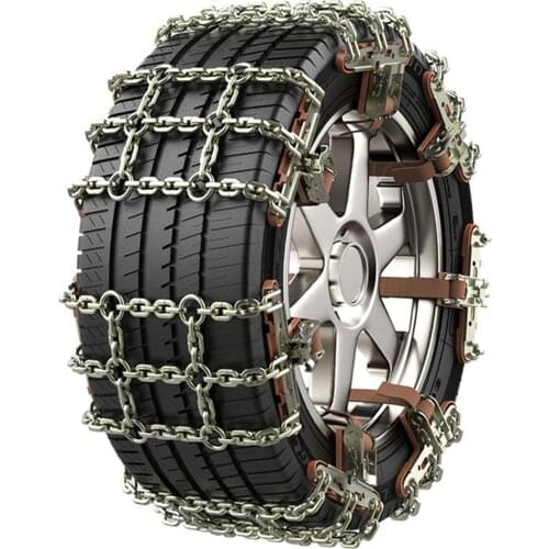 6pc Winter Universal Car Tire Snow Chain Durable Manganese Automobile Snow Tire Anti-skid Tires Chain Tool Emergency Accessories