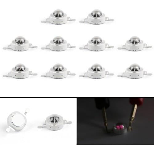 Artudatech 10Pcs 5W LED Infrared 850nm Beads Lamp Diodes High Power Epistar Chip Bulb Diode
