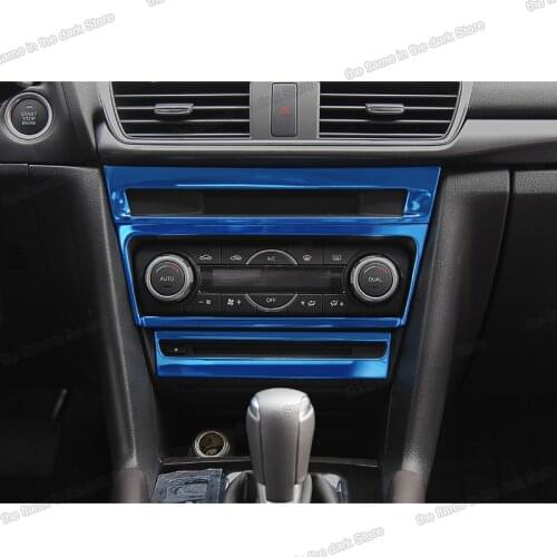 Lsrtw2017 car central control cd player air conditioning adjust Interior Trim For Mazda 3 Axela Accessories 2017 2018 2019 bn