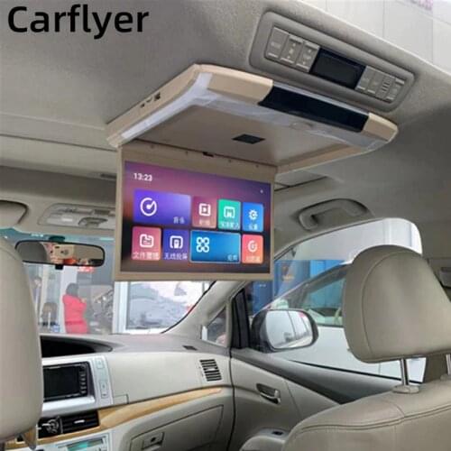 15.6/17.3 Inch Car Monitor Android Flip Down Car Roof Mount Screen WIFI/HDMI/USB/TF/FM/Bluetooth/Speaker/Audio out/MP5Ceiling TV