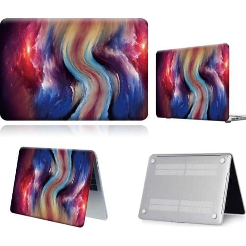Multi Color Cloud In Sky Pattern PVC Laptop Case For Apple Macbook 12/Air 11 13 A2337/Pro 13(A2251 A2289) 15 16/Pro 13 A2338
