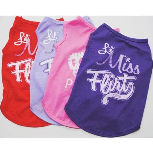 Cheap Summer Clothes T-shirt For Dogs Wholesale Ropa Para Gatos Sphynx Bulldog Frances Casual Sweatshirt Chihuahua Costumes