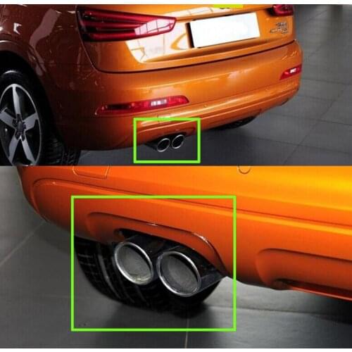For AUDI Q3 2013-2015 Stainless steel exhaust muffler tip Pipe