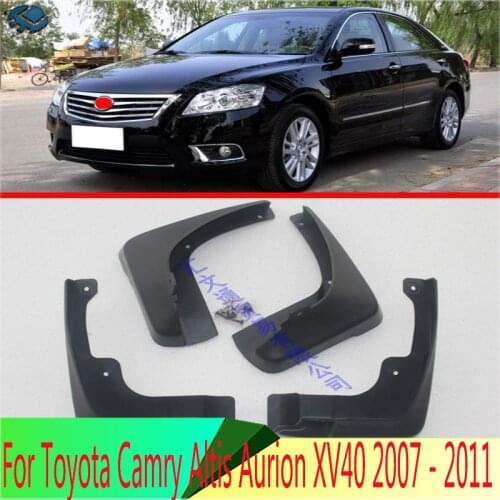 For Toyota Camry Altis Aurion XV40 2007 - 2011 Flexible Mud Flaps Mudflaps Splash Guards Mudguards 2008 2009 2010 Car Styling