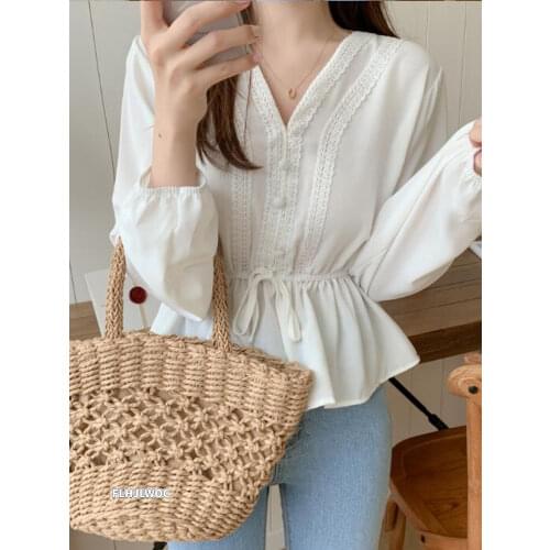FLHJLWOC Peplum Blouses China
