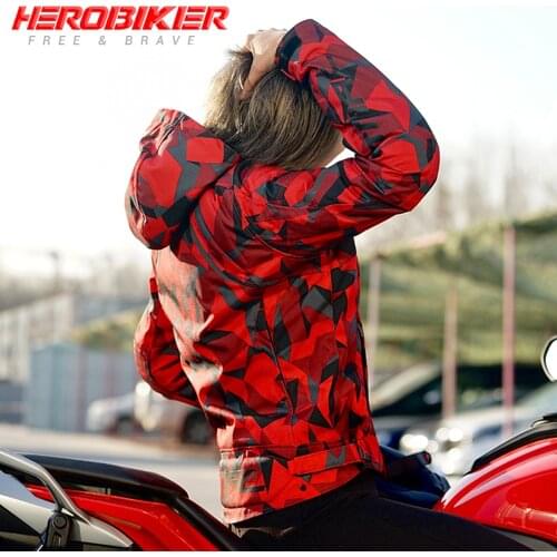 HEROBIKER Motorcycle Jackets Men Motocross Racing Jacket Motorbike Riding Waterfroof Four Seasons Breathable Reflective Clothes