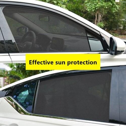 Magnetic Car Sun Shade UV Protection Car Curtain Car Window Sunshade Side Window Mesh Sun Visor Summer Protection Window Film