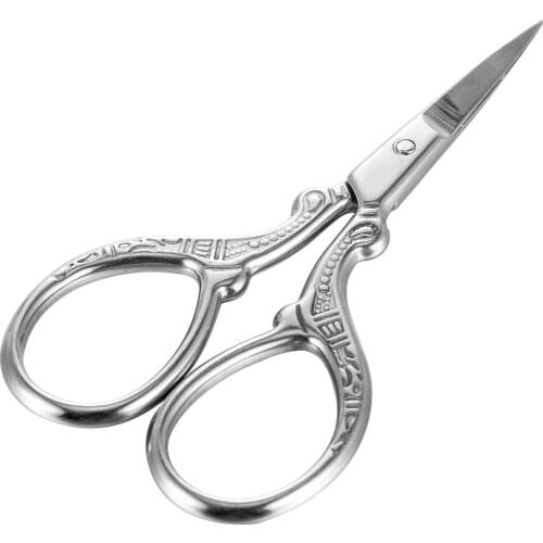 Small Stainless Steel Eyebrow Comb Scissors Manicure Nail Cuticle Trimmer Scissor Beauty Makeup Facial Hair Remover Tool