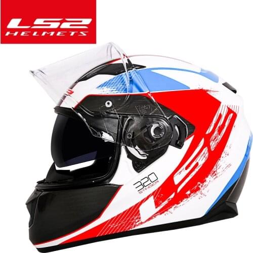 Original LS2 FF328 motorcycle helmet men and women locomotive summer anti-fog full helmet cover four seasons universal casque