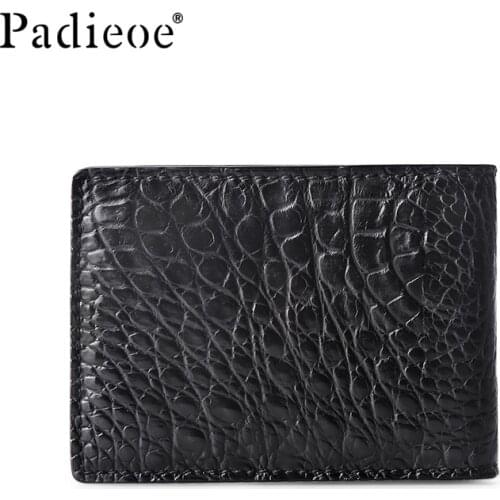 Padieoe men wallets purses luxury money bag clutch fashion Simple Crocodile skin