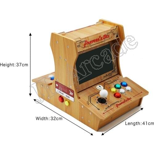 Pandora Box DX plastic bartop 2 players mini arcade machine 10 inches dual screen Double fighting game console arcade 3d game