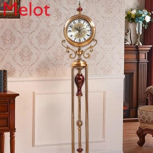 Luxury The Grandfather Clock Living Room Simple Stereo Clock Home Standing Clock Decoration Large Pendulum Clock High Quality