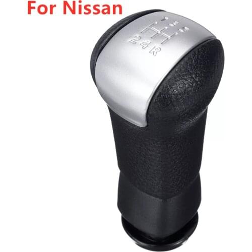 For NISSAN QASHQAI I J10 X-trail 2006-2013 QASHQAI II MT 6 Speed Gear Shift Knob Car Hanlball Accessories