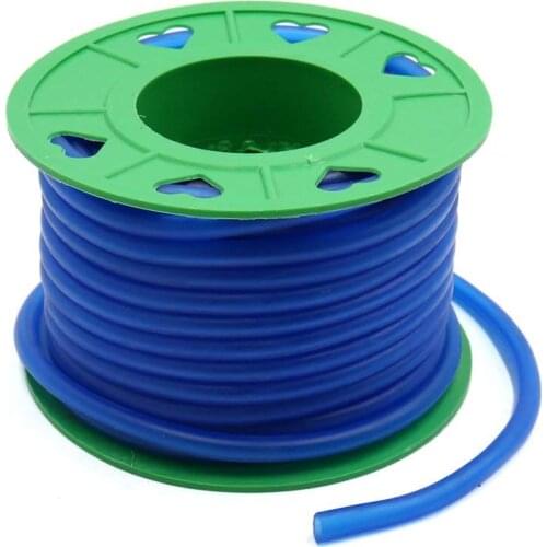 Uxcell 17M Long 5mm Inner Dia Motorcycle Scooter Petrol Hose Oil Fuel Line Tube Blue