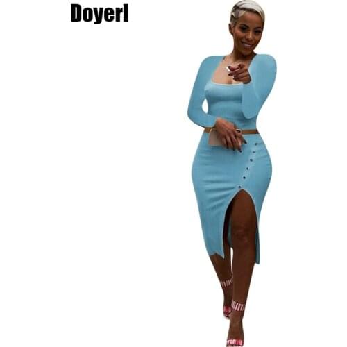 Elegant Two Piece Set Women Skirt and Top Set Festival Clothing Sexy 2 Piece Club Outfits for Women Sets Conjuntos De Vestido