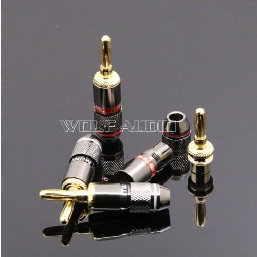 2 Pairs Of High Quality Power Amplifiers RCA Terminals Gold Plated Terminal / Speaker Banana Plug