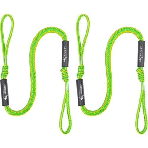 2pcs Bungee Dock Lines Stretchable Bungee Cords Line for Jet Ski Kayak Boat Mooring Rope Kayak Accessories E56D
