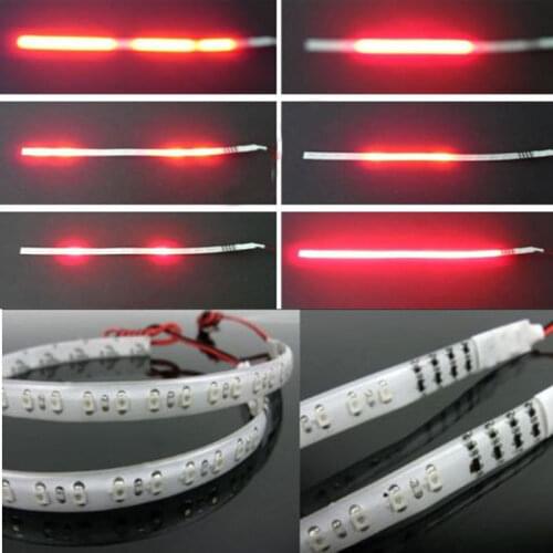 2x Car Red 30cm 11inch LED Knight Rider Flash Strobe Scanner Neon Light Bar