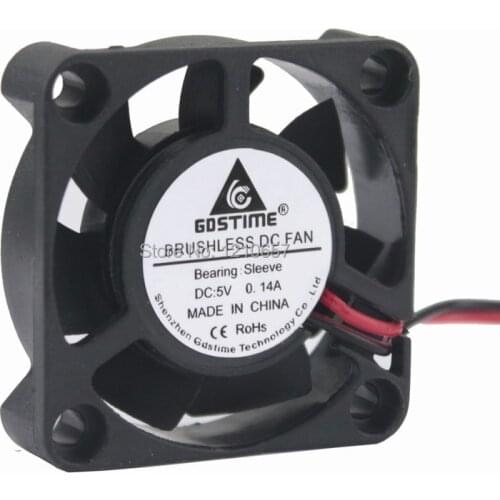 50 Piecs LOT 40mm x 10mm 4010 4cm 5V 2Pin Brushless Exhaust Cooler Cooling Fan