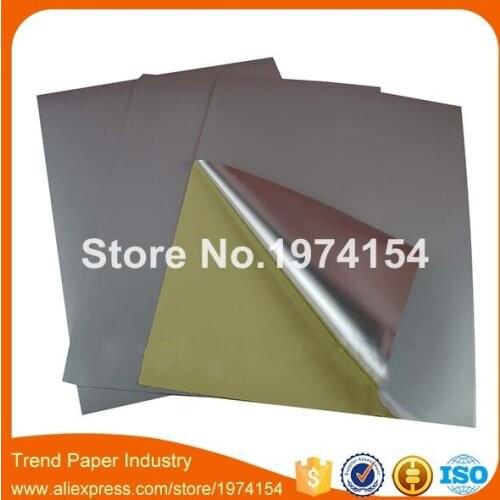 500 Sheets A4 Blank Waterproof Silver Vinyl Label for laser printer a4 matte label 210mmx297mm NEW SPECIAL