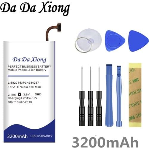 Da Da Xiong 3200mAh LI3820T43P3h984237 Battery for ZTE Nubia Z5S mini NX403A Phone