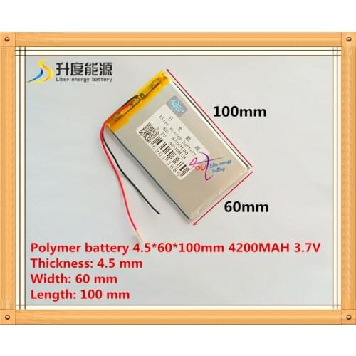 New 4560100 3.7v 4200mah tablet battery Polymer battery 3.7V elf U25GT 7 Inch / DVD polymer battery Rechargeable bat