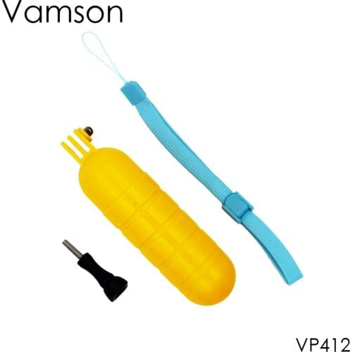 Vamson for Go Pro 8 7 5 Accessories Yellow Water Floating Grip Monopod Handle Tripod for Yi 4K For Gopro Hero 5 4 3+2