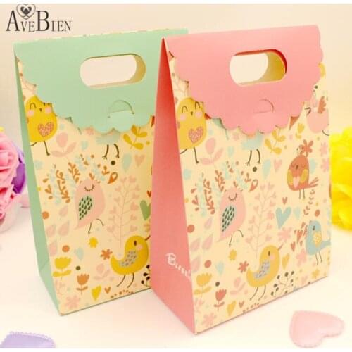 AVEBIEN European Wedding Supplies Creative Wedding Candy Box Baby Shower Full Moon Gift Bag Return Gift Wedding Candy Bag 10pcs