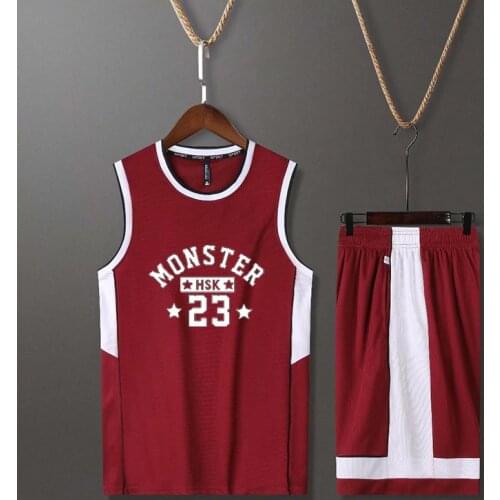 Basketball Kits Men Sleeveless Jerseys Shorts Personalized Custom Design Logo Sportwear Basketball Uniform Outfit Customization