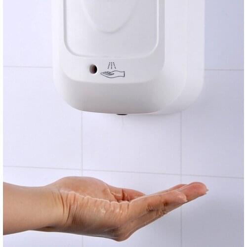 F1303 1000ML Touchless Automatic Household Infrared Sensor Spray Sterilization Dispenser (White) Without Battery